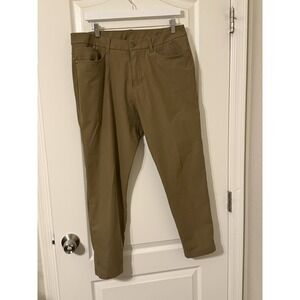 Lululemon Men's ABC Warpstreme 5-Pocket Pants 34 Stretch Brown